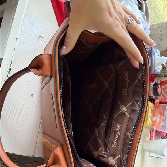 Wrangler Tan Purse with Braided Straps - Picture 2 of 7